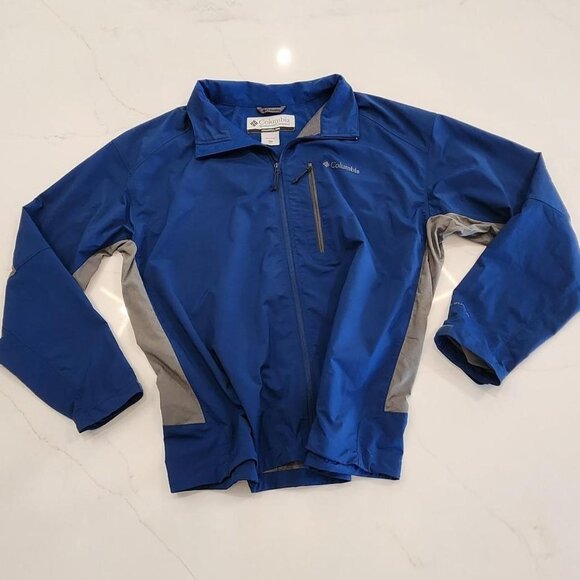 Columbia Sz XXL Ascender Jacket Mens Blue Softshell Comfort Outdoor Hiking Omni - Picture 1 of 11